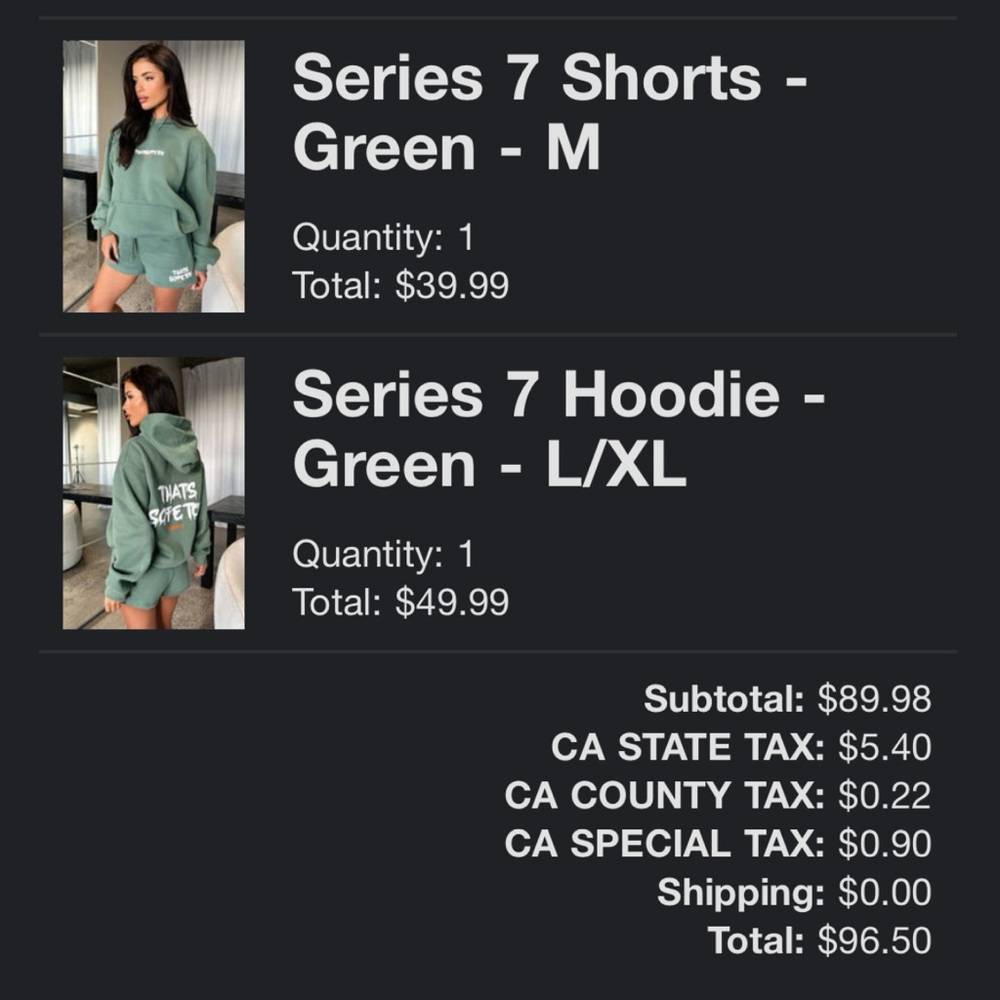 NWT. New with Tags That’s So Fetch hoodie and shorts